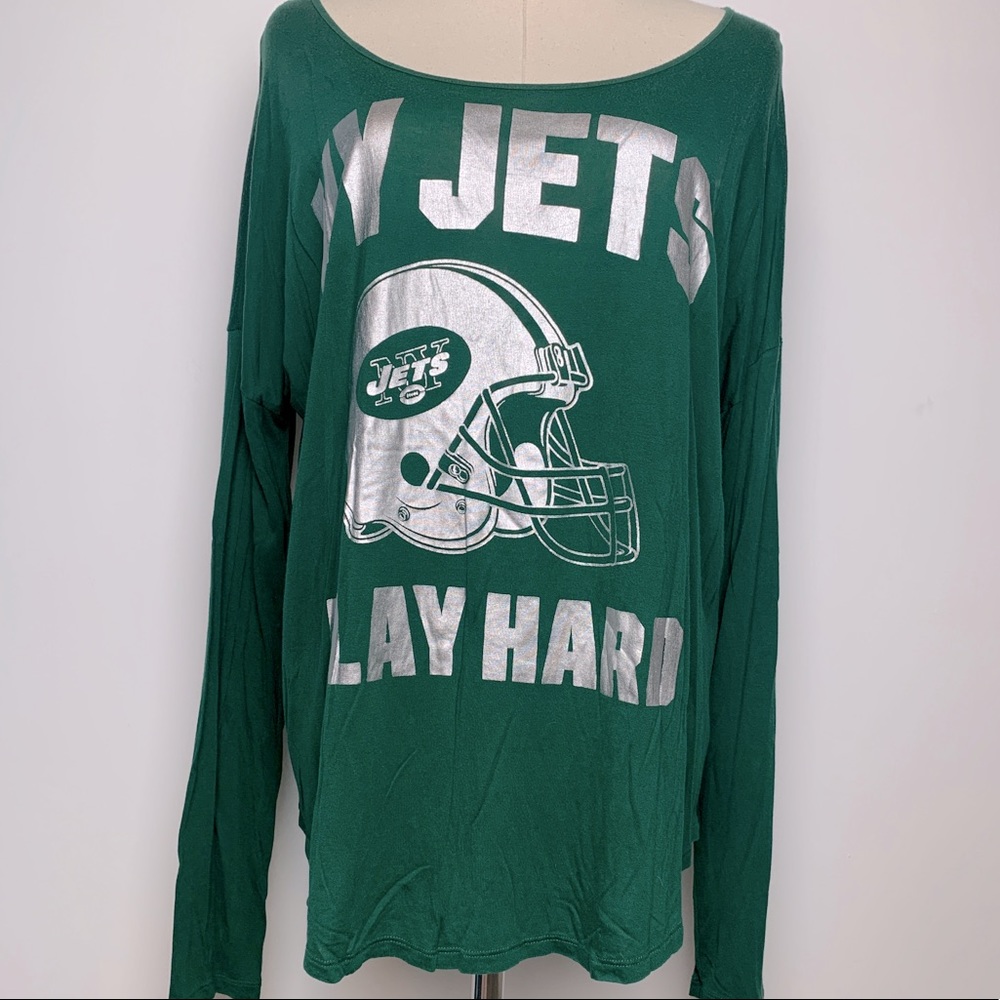 New York Jets VS Pink Shirt Size L